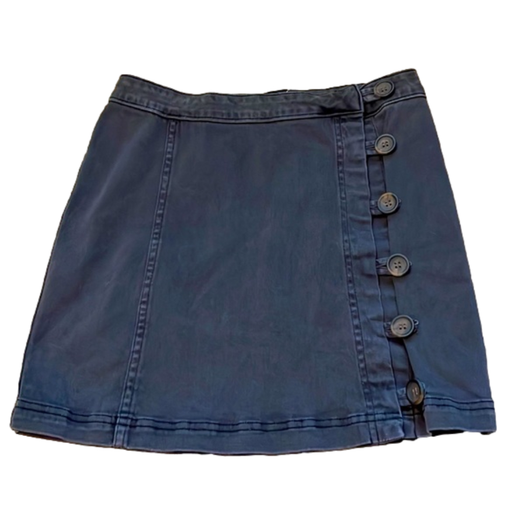 Altar’d State Denim Skirt with side buttons